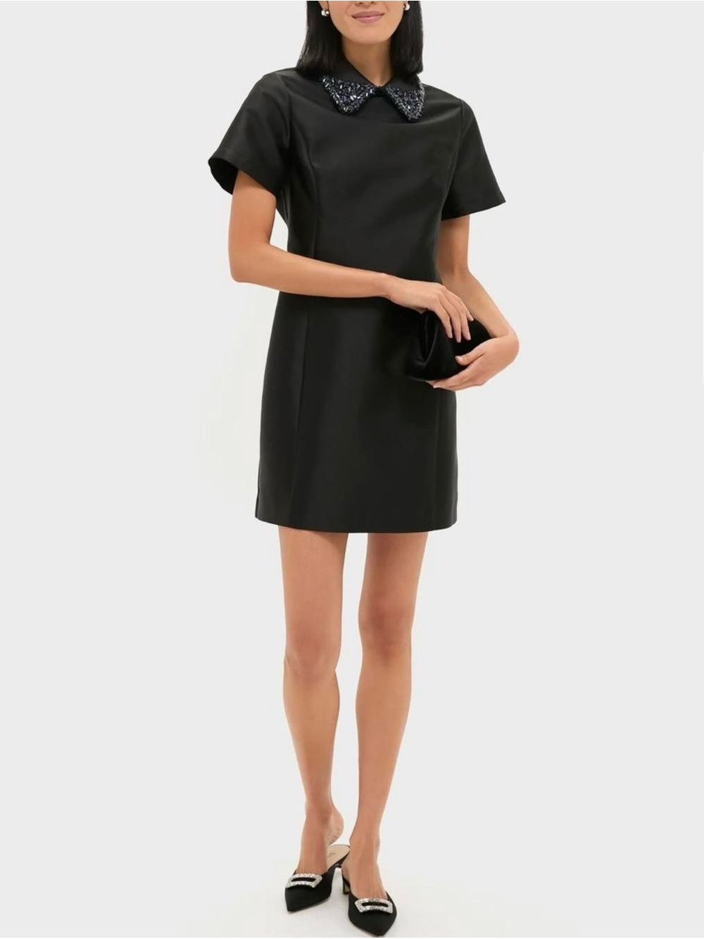 NWT Tuckernuck Black Embellished Aurelie
Shift Dress.